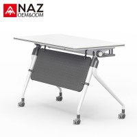 Modern high quality office furniture mobile flip training table